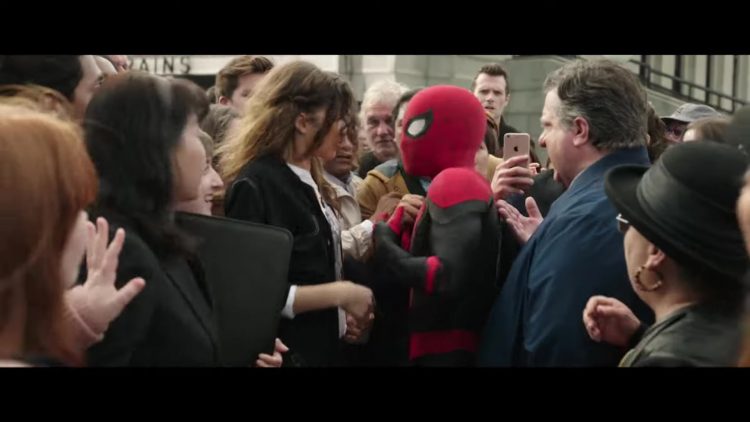 Example: Apple iPhone Smartphone Held by Actor in Spider-Man- No Way Home (2021)