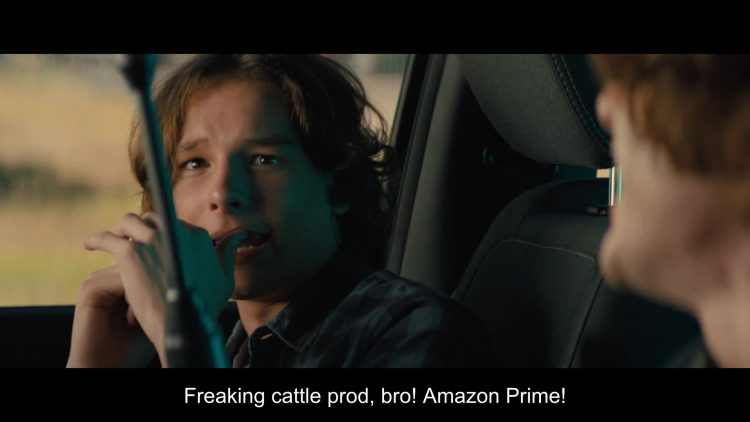 Amazon Prime (Verbal Mention) in Incoming (2024) Movie