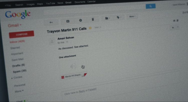 Product Placement Example: Google Gmail in Origin (2023) movie