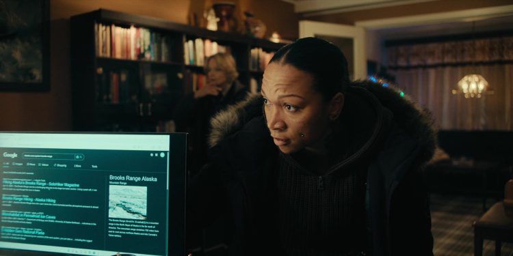 Product Placement Example: Google Web Search Engine Site in True Detective Season 4 Episode 4