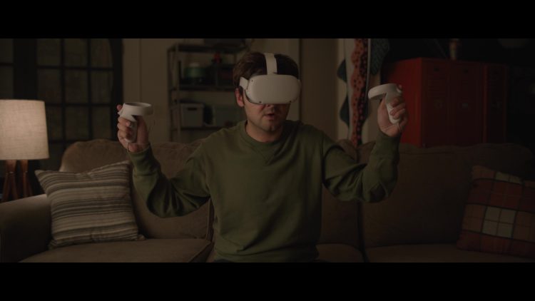 Meta Oculus Quest All-In-One VR Headset in Please Don't Destroy- The Treasure of Foggy Mountain (2023) Movie