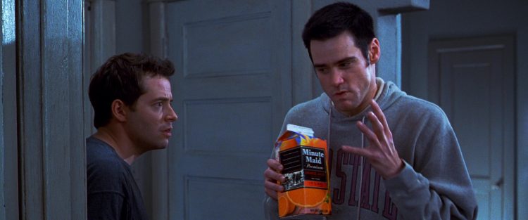 Minute Maid Premium Orange Juice and Jim Carrey in The Cable Guy (1996)