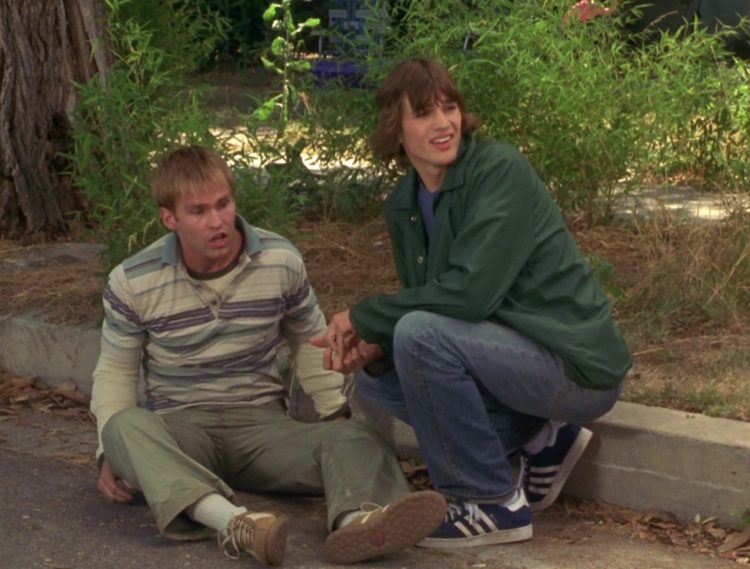 Adidas Blue Sneakers Worn by Ashton Kutcher in Dude, Where's My Car? (2000)