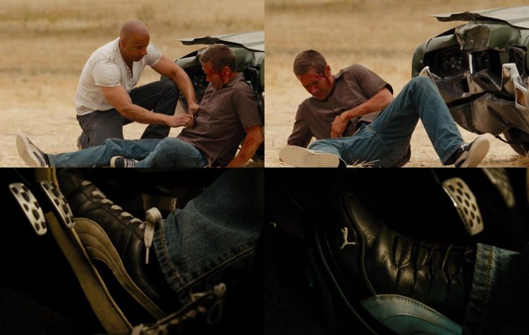 Puma Leather Black Sneakers of Paul Walker as Brian O’Conner in Fast & Furious (2009)