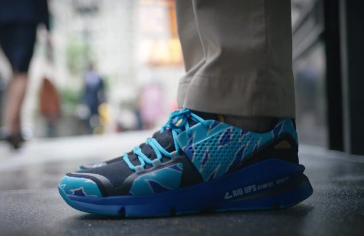 Under Armour Forge RC Big Ups Blue Camo Sneakers of Ryan Reynolds as Guy in Free Guy (2021)